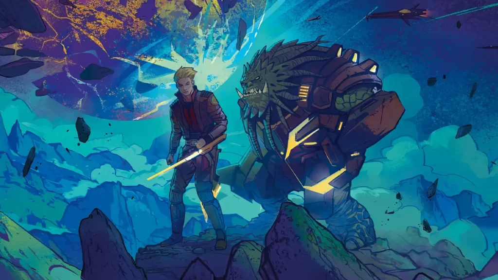 私掠船長薩米和卡傅族副官塔努克將展開一場前所未見的太空冒險。（圖／Ignacio Bazan-Lazcano）