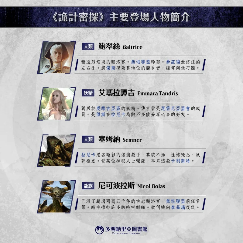 《詭計密探》登場人物之二