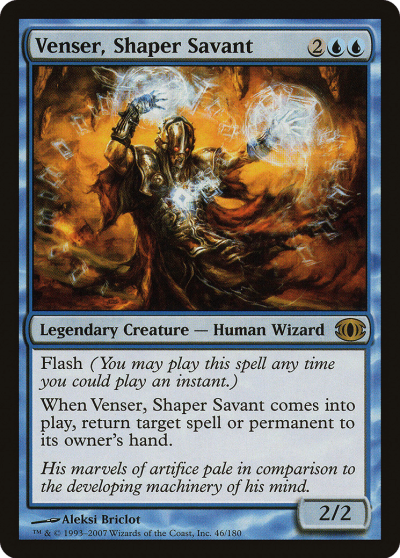 塑形學者凡瑟 (Venser, Shaper Savant) 塑形學者凡瑟 (Venser, Shaper Savant)