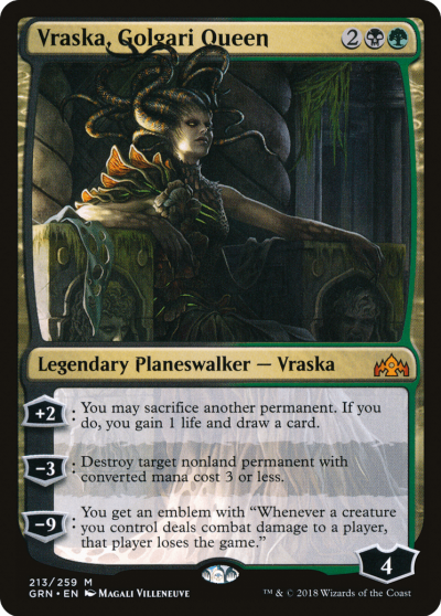 葛加理女王瓦絲卡 (Vraska, Golgari Queen)