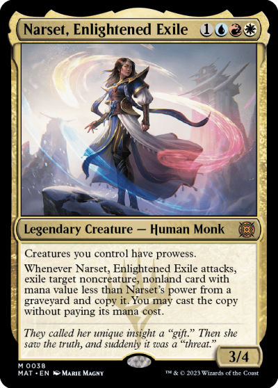 受啟黜人娜爾施 (Narset, Enlightened Exile)