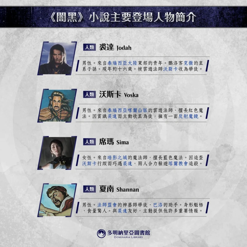 《漸臨闇黑》登場人物之一