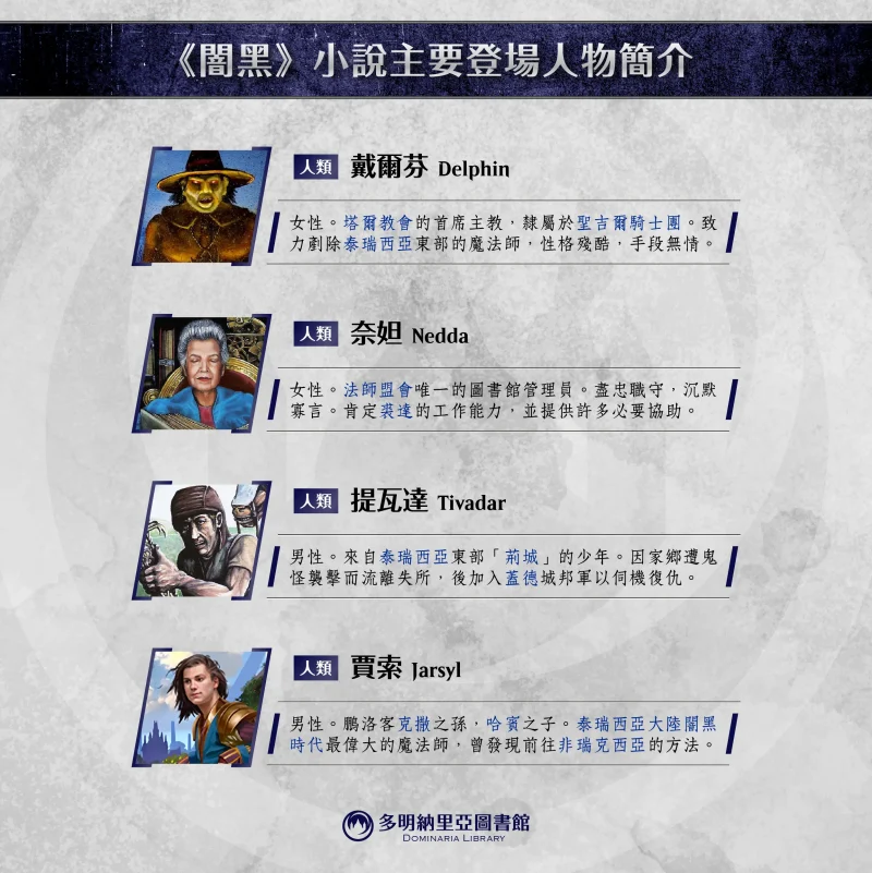 《漸臨闇黑》登場人物之三